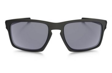 Oakley Silver Sunglasses Matte Black Frame, Grey Lens-OO9262-01