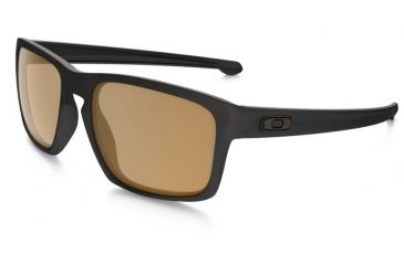 Oakley Silver Sunglasses Matte Black Frame, Bronze Polarized Lens-OO9262-08