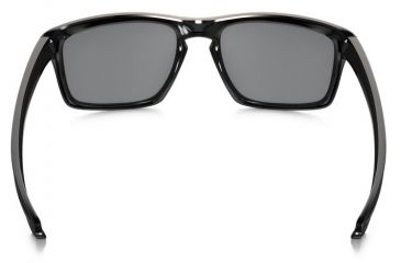 Oakley Silver Sunglasses Polished Black Frame, Black Iridium Lens-OO9262-04