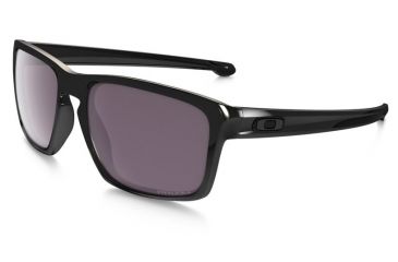 Oakley Silver Sunglasses Polished Black Frame, Prizm Daily Polarized Lens-OO9262-07