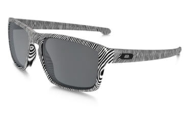 Oakley Sliver Sunglasses Fingerprint White Frame, Black Iridium Lens-OO9262-15