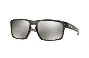 Oakley Sliver Sunglasses 926213-57 - Grey Smoke Frame, Chrome Iridium Polarized Lenses