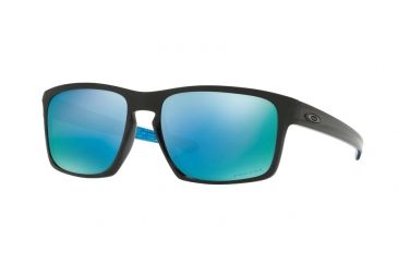 Oakley Sliver Sunglasses 926240-57 - Polished Black Frame, Prizm Deep H2o Polarized Lenses