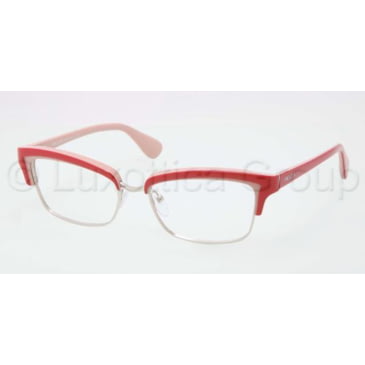 prada red eyeglass frames