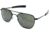 AO Original Pilot Sunglasses, Bayonet, Black Frame, True Color Gray Glass Lens, 57mm, OP-357BTSMGYG
