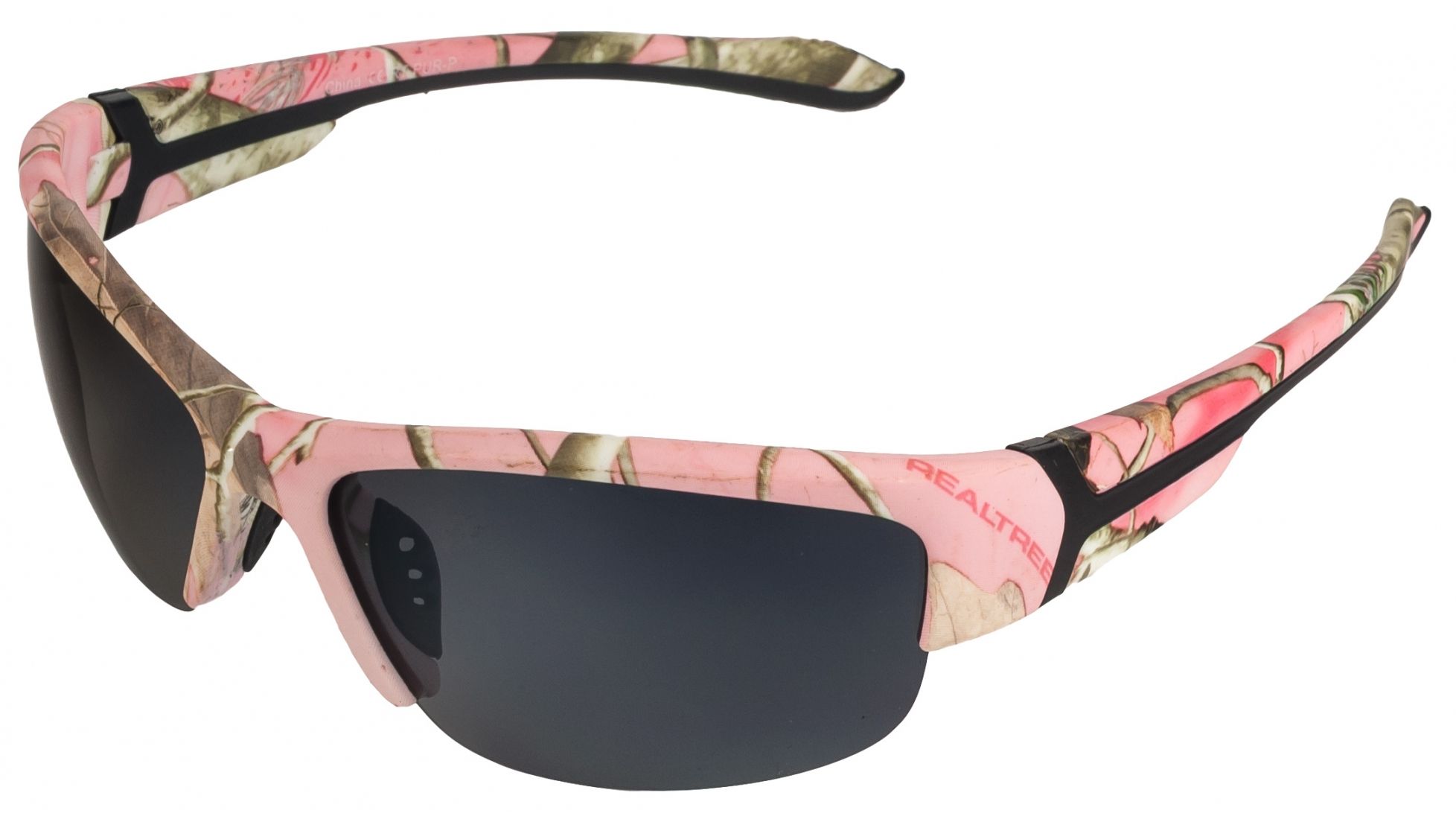 AES Outdoors RealTree Pink Camo Pursuit with Grey Lens Polarized RT-PUR-P. AES Outdoors 